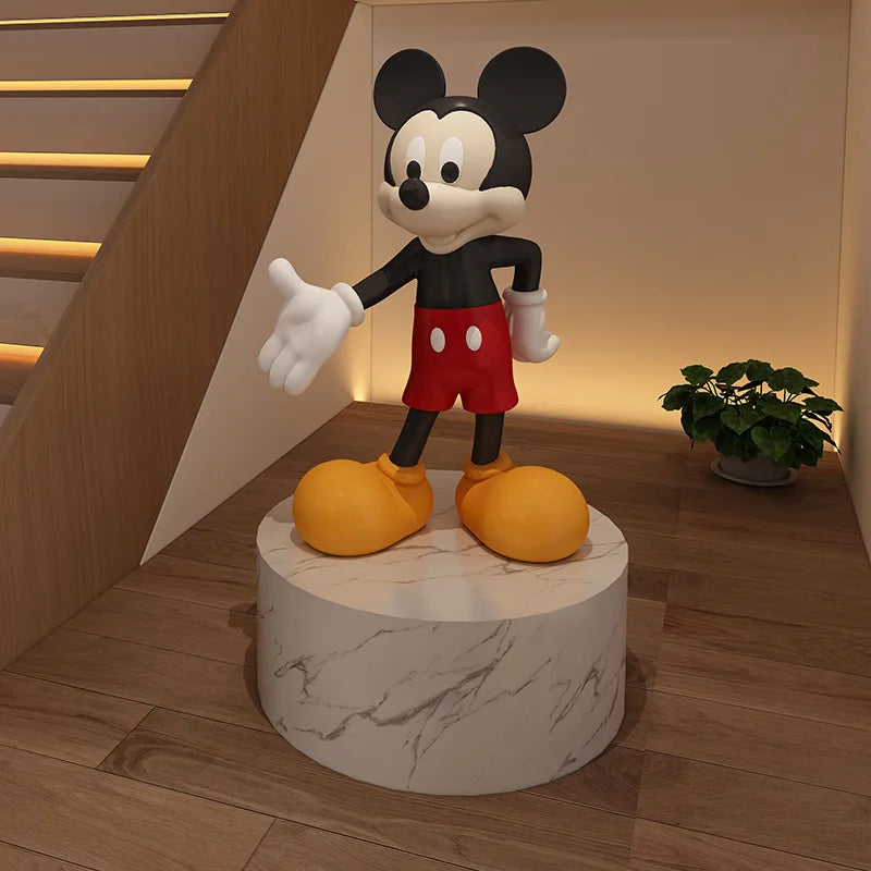 Disney 110cm Big size Posture Mickey Mouse Resin Action Figure Collection model Home decorations Ornaments toys kids best gift