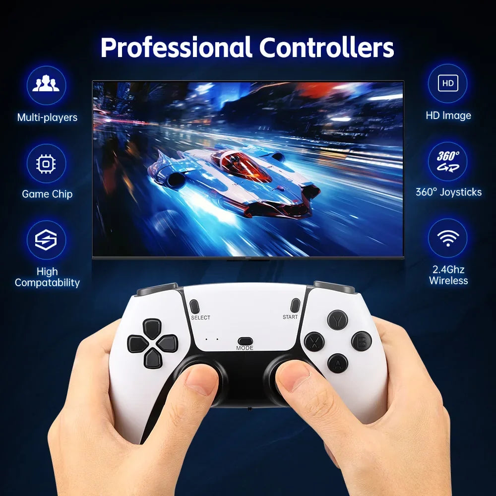 M15 Retro Game Console 64GB 20000+game 4K High-definition Output Handheld Video Game Stick 20+emulator GBA PS1 Arcade Game