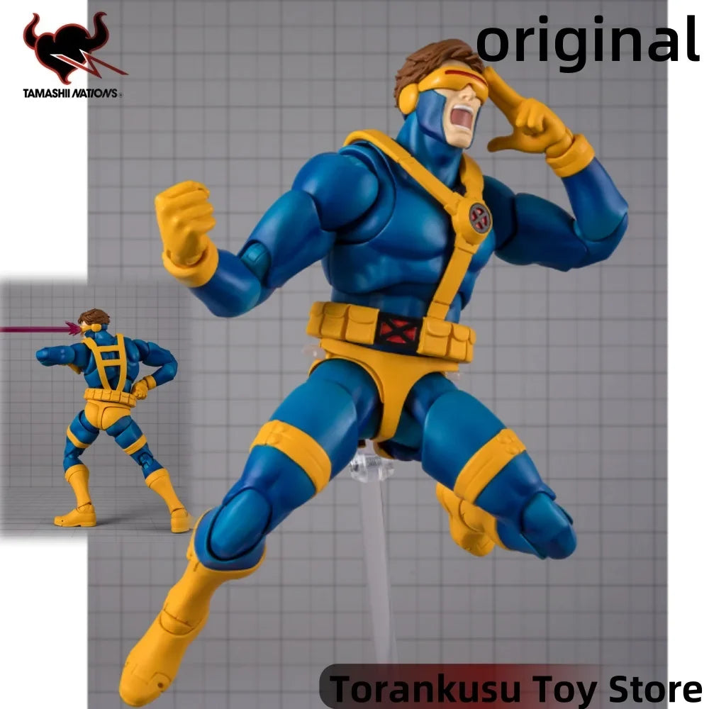 BANDAI Scott Summers Anime Action Figures Super Hero Model Figurine Original Figuarts Decoration Collection Toys