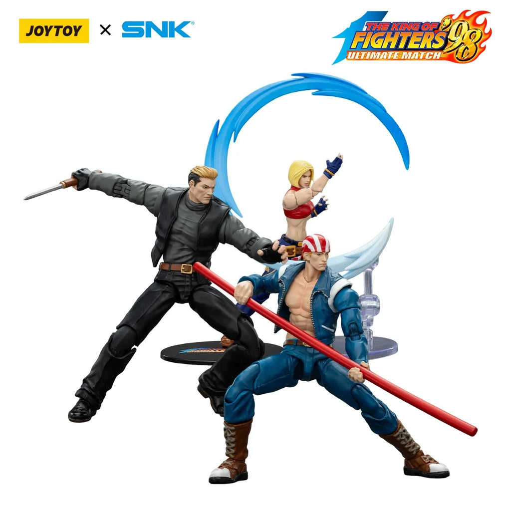 【MT】Pre-sale JOYTOY SNK KOF'98UM 97 Special Team Ryuji Yamazaki Billy Kane Blue Mary 3PCS 1/18 Action Figure Toy Collection