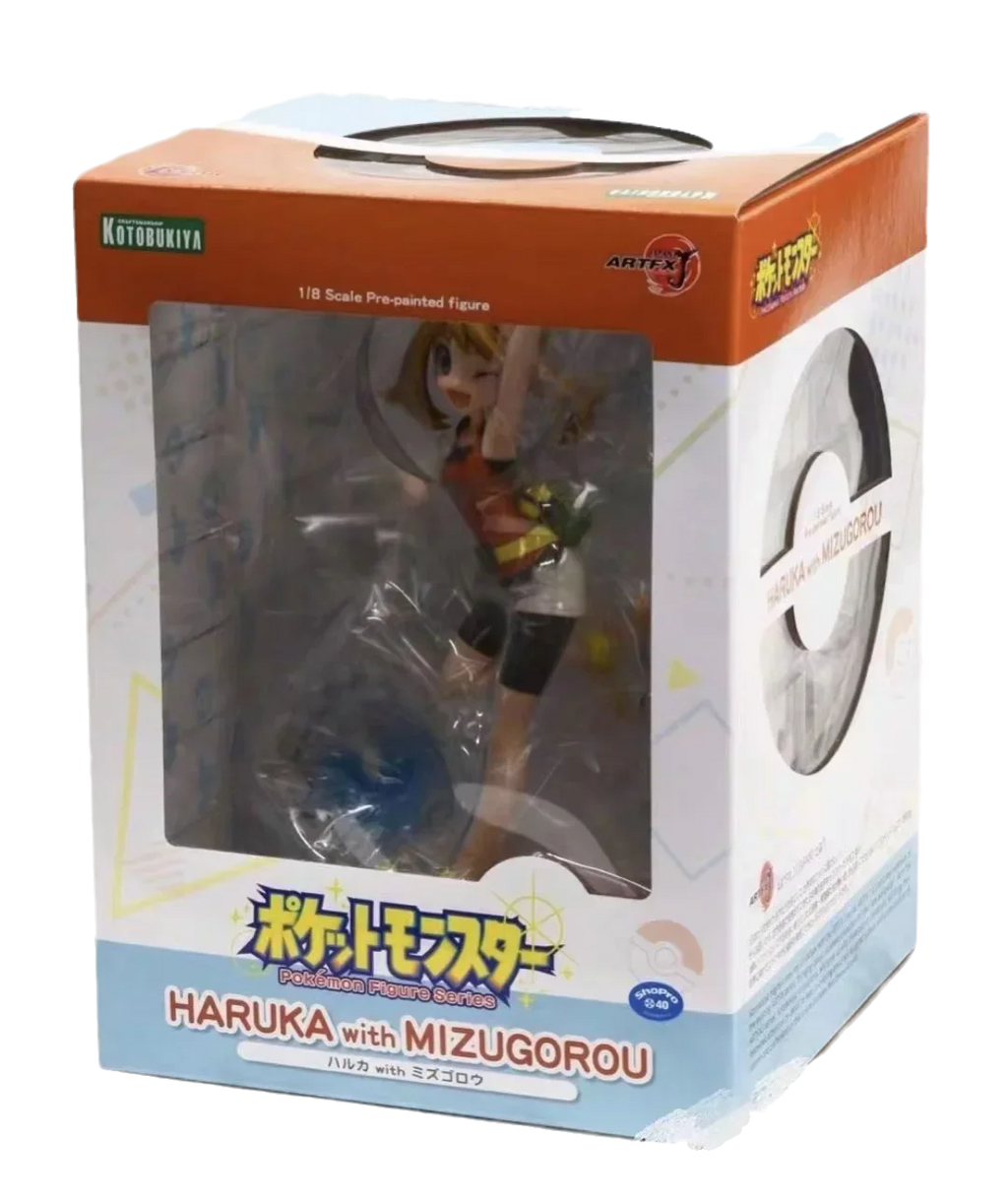 KOTOBUKIYA Original ARTFX J Pokemon Anime Figure May Mudkip Action Figure Toys for Kids Gift Collectible Model Ornaments