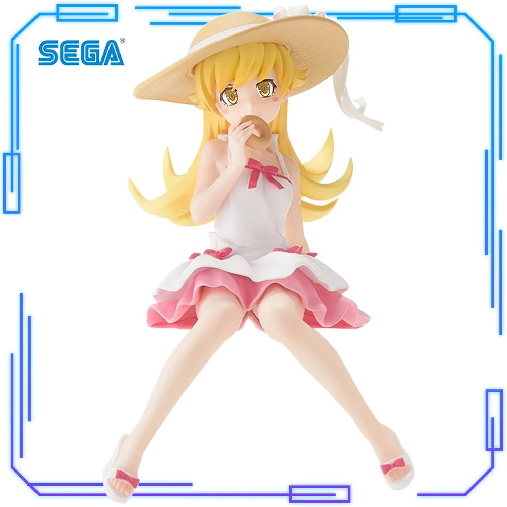 In Stock SEGA Original Genuine Monogatari Series Oshino Shinobu Kissshot·Acerolaorion·Heartunderblade 14cm Model Toy Figure Gift