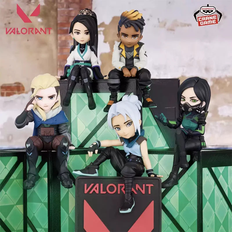 Auf Lager [Original] Bandai Banpresto Valorant Monitor Top Figur Jett Viper Sage Phoenix Sova Anime Figur Modell Sammlerpuppe