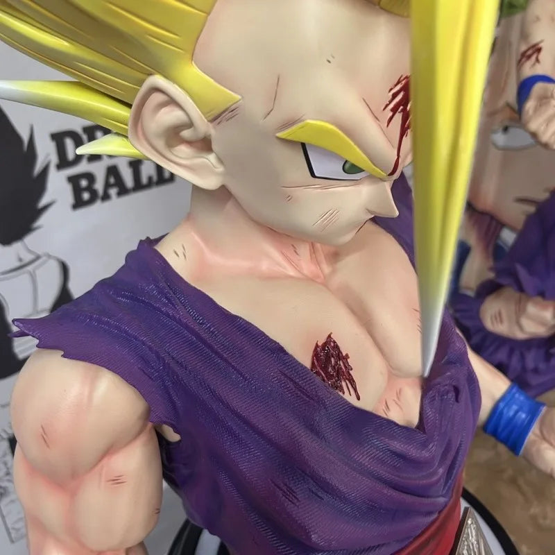 Dragon Ball Z 74CM Super Saiyan Anime Figurine Model GK Emit Light Goku Action Figure Gohan Figures Statue Collection Toy Figma
