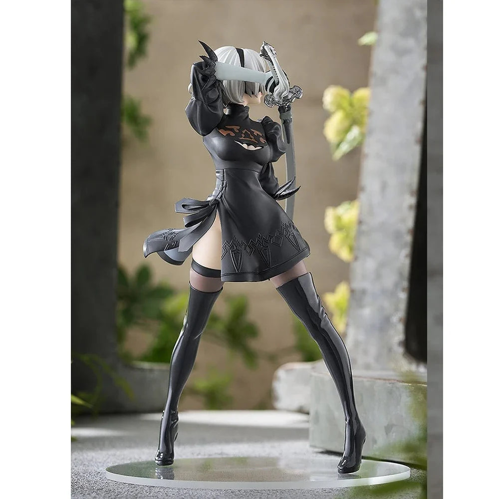 17cm NieR Anime figures 9S 2B standing action figures 9S 2B figurines  Doll PVC Model Toys  Adult Collection Statue Gifts