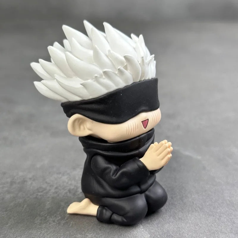 Bandai Q Version Spell Sitting Posture Please Understand The Tiger Cane Wild Rose Fu Heihui Car Mounted Figurine Anime Model