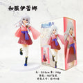20CM Anime Wandering Witch: The Journey Elaina Figure PVC Cute Standing On One Foot Kimono Knee Socks Model Toys Ornaments Gifts