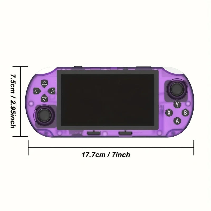 SF3000HD handheld game console - Linux system, IPS screen, USB charging, supports retro gaming and multimedia functions,