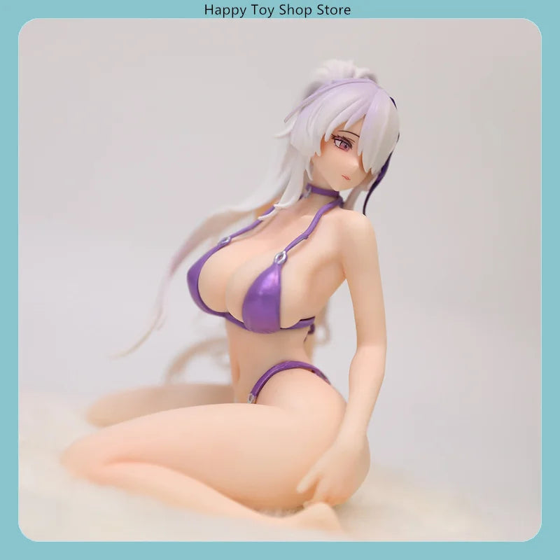 12.5cm Azur Lane Unzen Swimsuit Kneeling Pose Anime Figure Model Statue