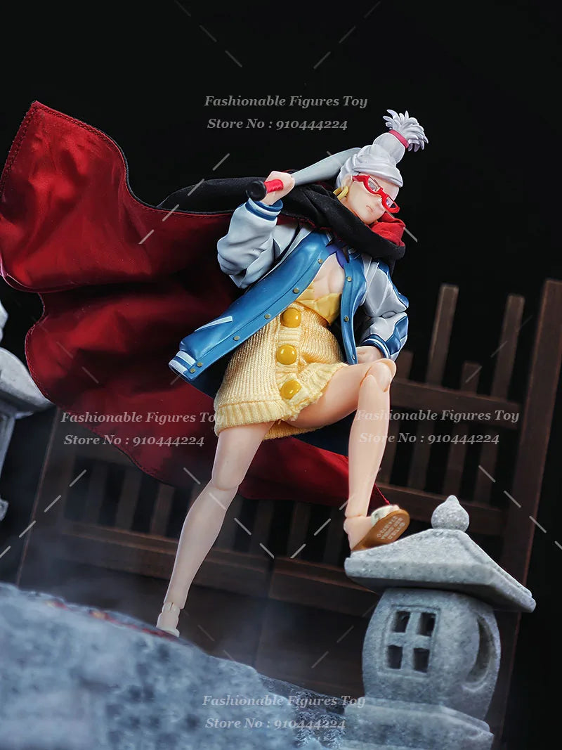 SHF 1/12 Female Soldier Cape Ayase Seiko Dang Dang Anime Dolls Cosplay Cloak Clothes With Iron Wire Fit 6Inch Action Figure Mode