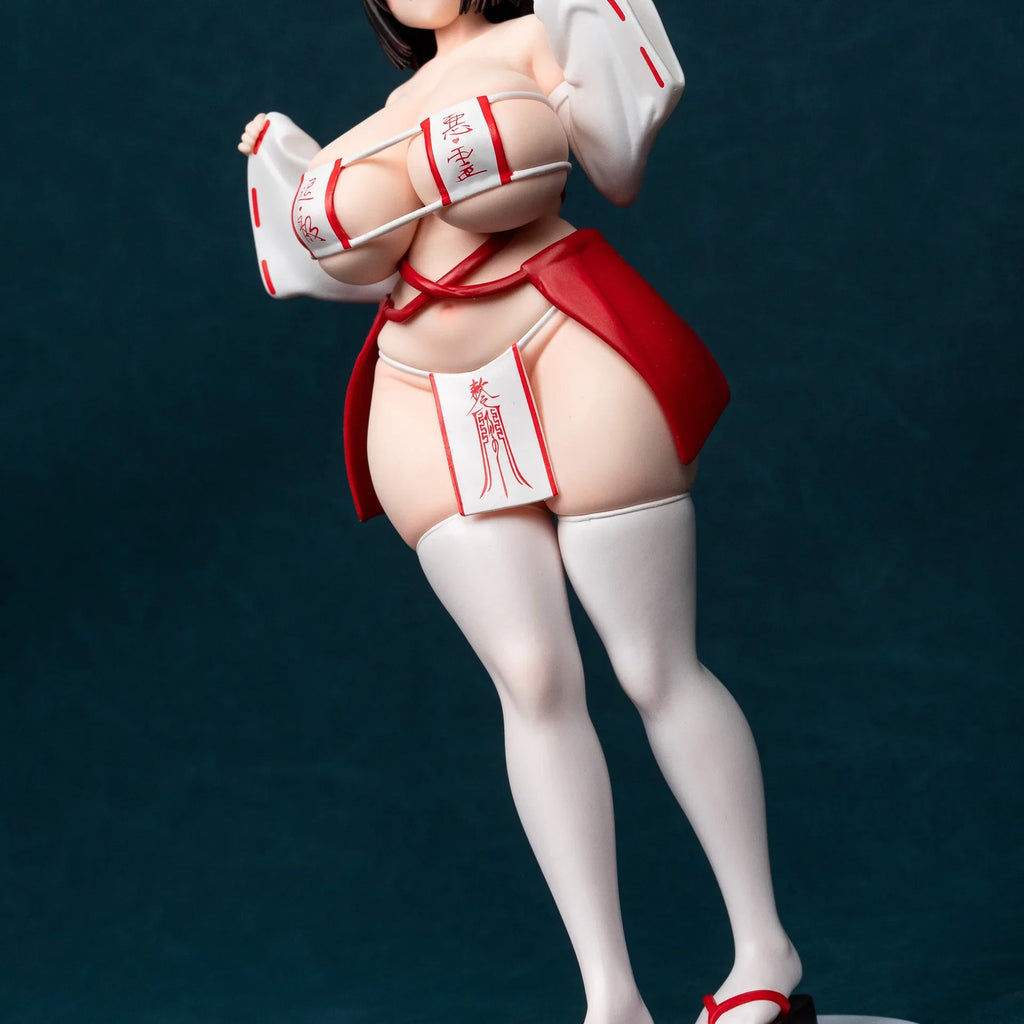 27cm KK Witch MIKO Plentiful Beautiful Girl GK Statue Anime Handmade Action Figures Desktop Case Decoration Ornament Gift