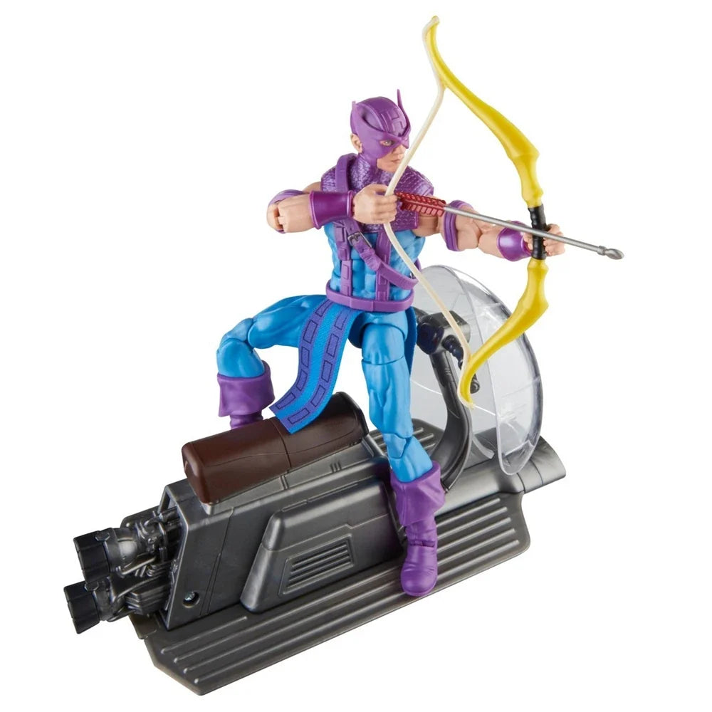 Hasbro Marvel Legends The Avengers 60th Anniversary Hawkeye with Sky-Cycle 6-Inch Action Figure and Vehicle Toy Birthday Gift