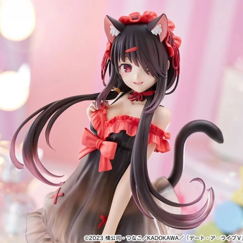 TENITOL TALL Date A Live V Kurumi Tokisaki Original genuine PVC Action Anime Figure Model Toys Figure Collection Doll Gift