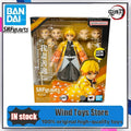 In Stock 100% Original Bandai Demon Slayer S.H.Figuarts SHF Zenitsu Agatsuma Model Action Figure Toys Gift