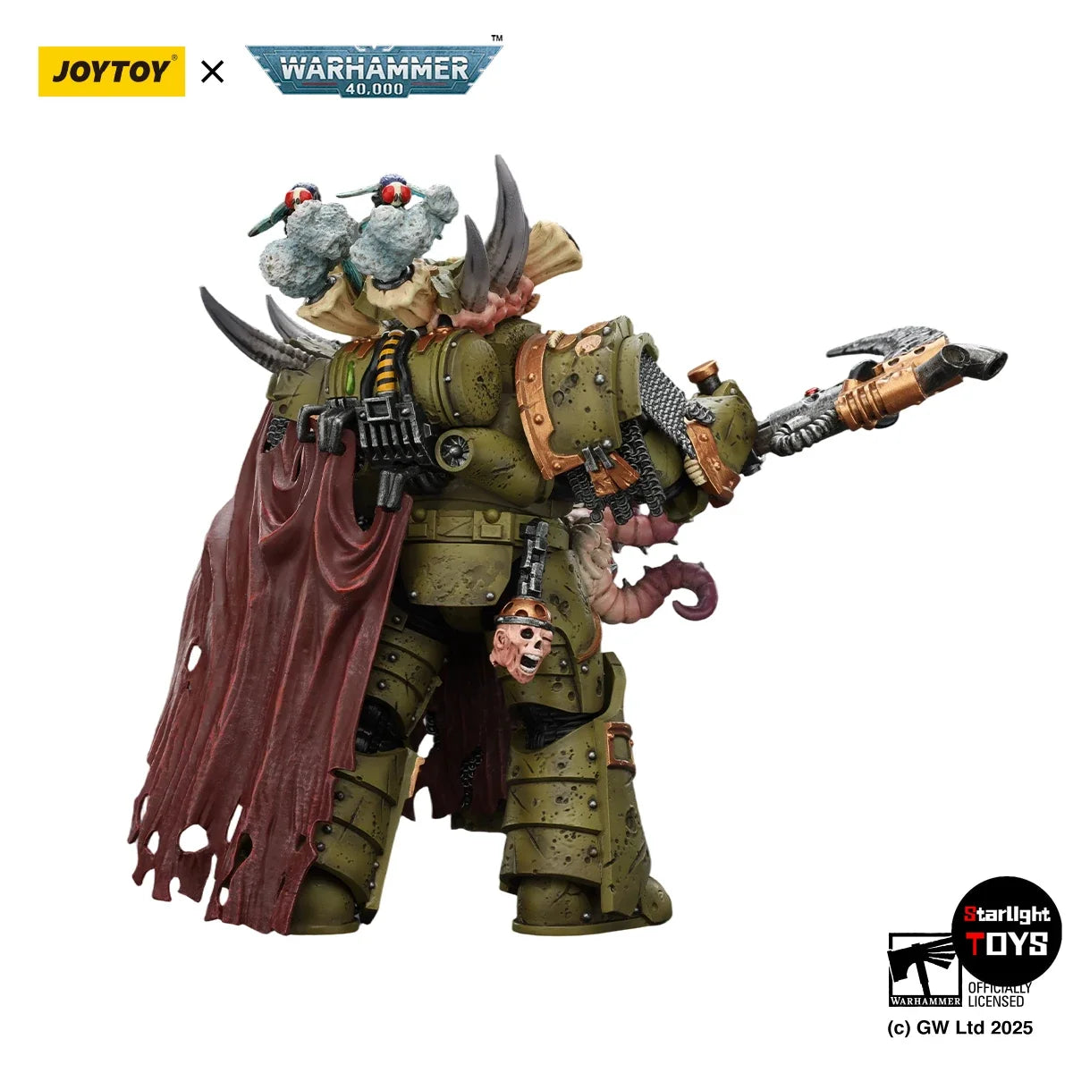 JOYTOY Warhammer 40K Death Guard Deathshroud Terminator 2 Manreaper and Plaguespurter Gauntlets Toy Model