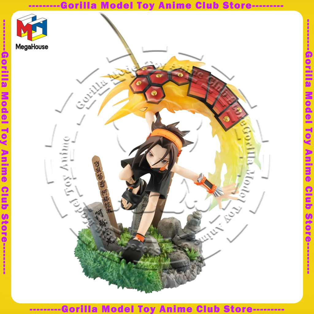 In Stock Original Genuine MegaHouse Lucrea Yoh Asakura SHAMAN KING Figure 180mm Anime Statue Japanese Collectible Model Gift