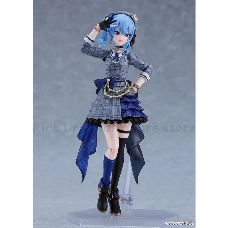 【In Stock】Original Max Factory Figma # 642 Hololive  Hoshimachi Suisei Anime 1/12 Action Figure Model Toy Ornament