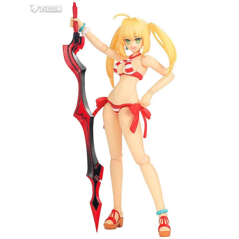 Thousand Value Practice Original Finished Movable Doll Series Nero Claudius Anime Action Figure Model Toys Model Gifts for Boys