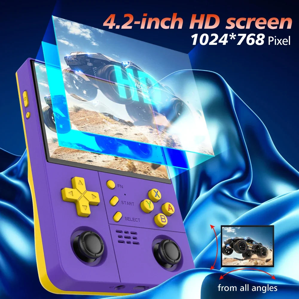 BOYHOM R40XXPROMAX Retro Handheld with ARKOS2.0, 4.2" HD IPS Screen, 4500mAh, WiFi - Portable Classic Gaming Best Gift