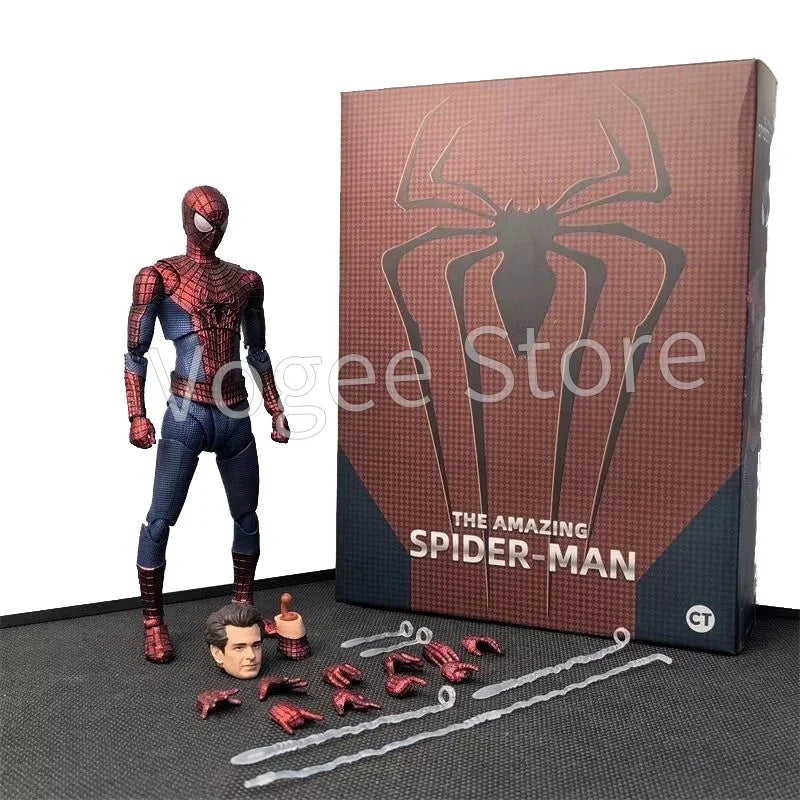 Ct Spider-Man Black Suit Version S.H.Figuarts Andrew Garfield The Amazing spiderman Shf anime Action Figures Model Gifts Toys