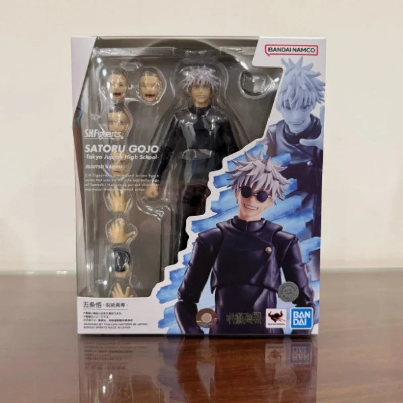 Genuine In Stock Bandai S.H.Figuarts Shf Satoru Gojo Tokyo Jujutsu High School Model Kit Anime Action Fighter Finished ModelGift