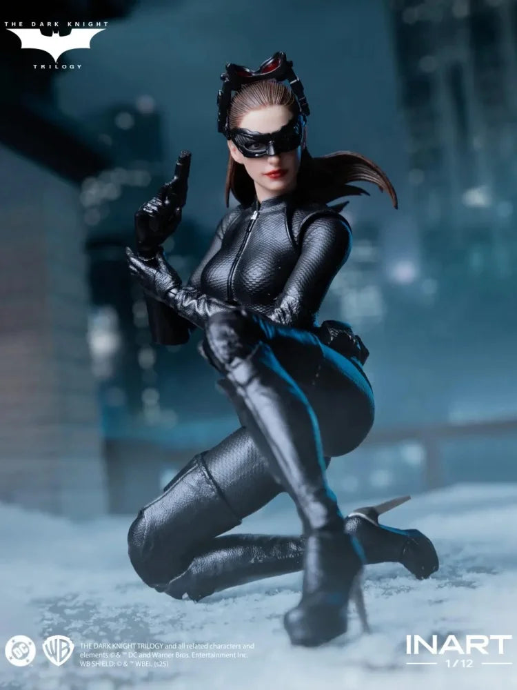 INART Catwoman Action Figure Batman The Dark Knight Rises Anne Hathaway Cat Woman Figurine 1/12 Original Collect Model Toy Gift