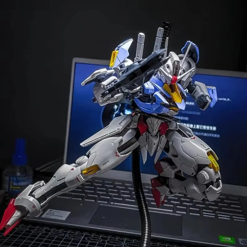 FM 1/100 Witch from Mercury Aerial Mecha Model Kit Action Figure Doll for Kids with Water Sticker And Display Bracket Toy Gift