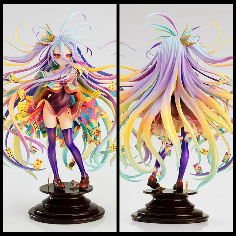 No Game No Life Figure Shiro Figure Art Works Kamiya Yuu Collection Pvc Action Figuine Anime Model Toy Gift