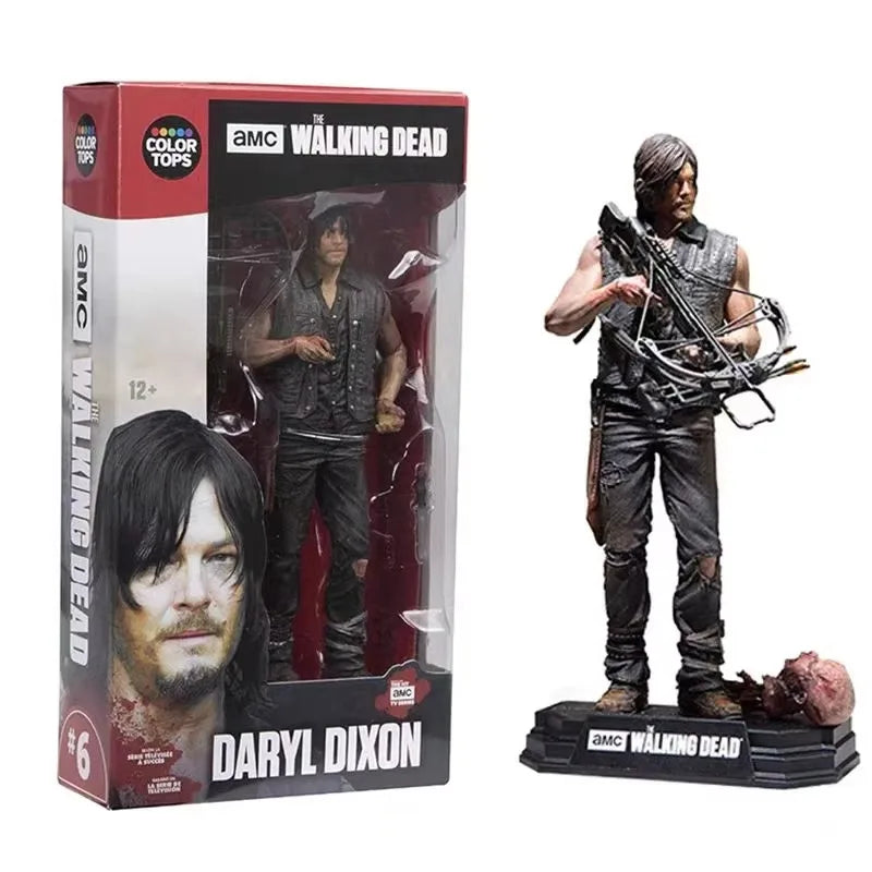 In Stock Movie Walking Dead 7-Inch Action Figure Rick Grimes Sheriff Daryi Negan Pvc  Anime Model Doll Collectible Toy