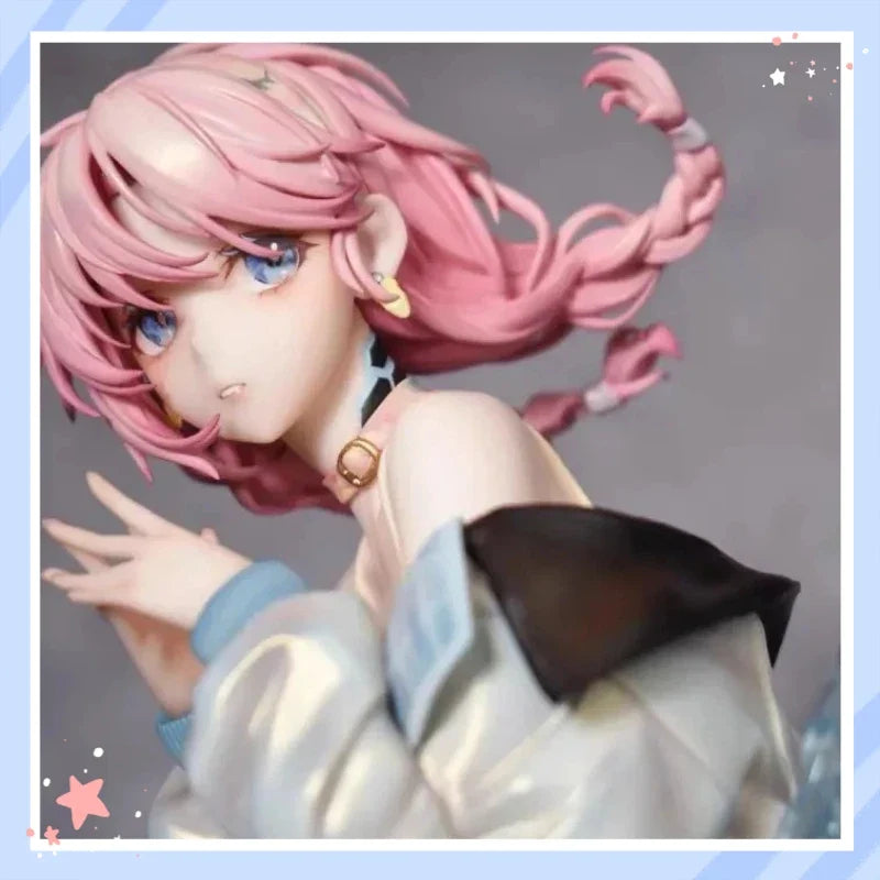 Arknights Blue Bust Figure Full Painted GK Statue Anime Collectible Desk Decor Ornament Gift For Anime Fans