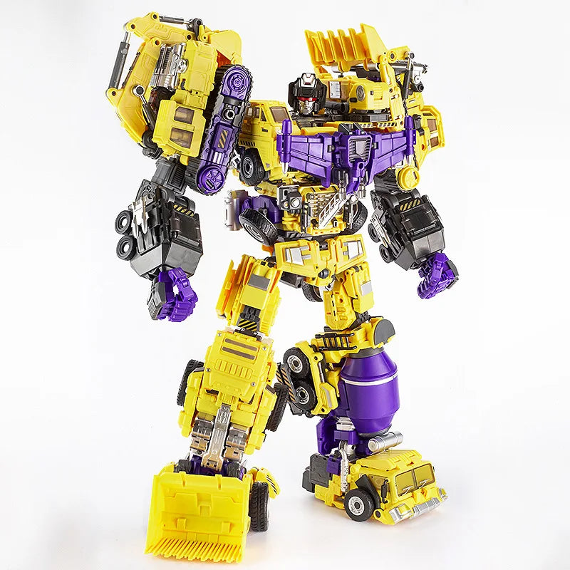 40cm JINBAO 6in1 Transformation Oversize Construction Vehicle Jinbao Devastator Figure Toys Gift