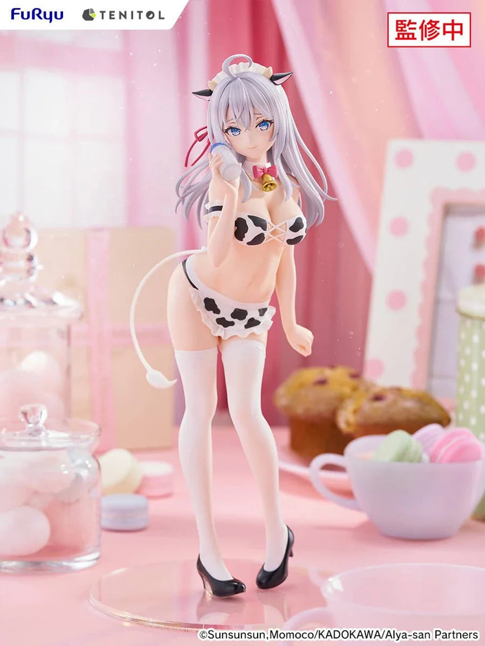 Pre-Order Original Furyu Tenitol Tall Alya Sometimes Hides Her Feelings In Russian Alya Yuki Suo Cow Costume Anime Kawaii Figure