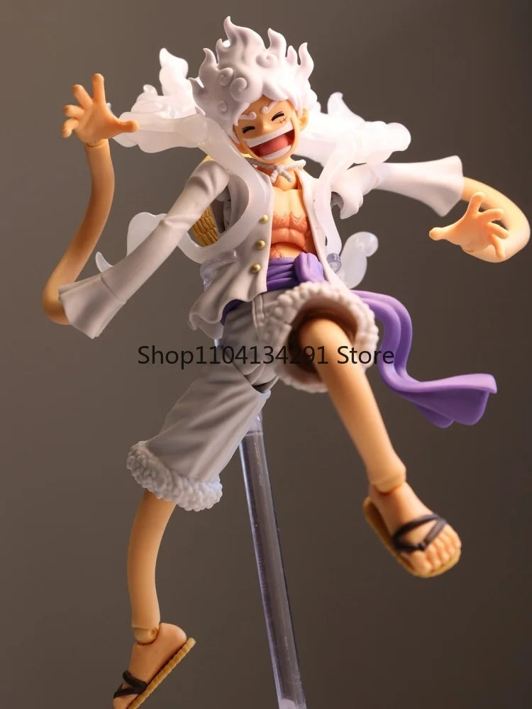 In Stock Original Bandai S.H.Figuarts S.H.Figuarts Anime Monkey D Luffy Gear 5 Nika One Piece Action Figure Pvc Model Toys Gifts