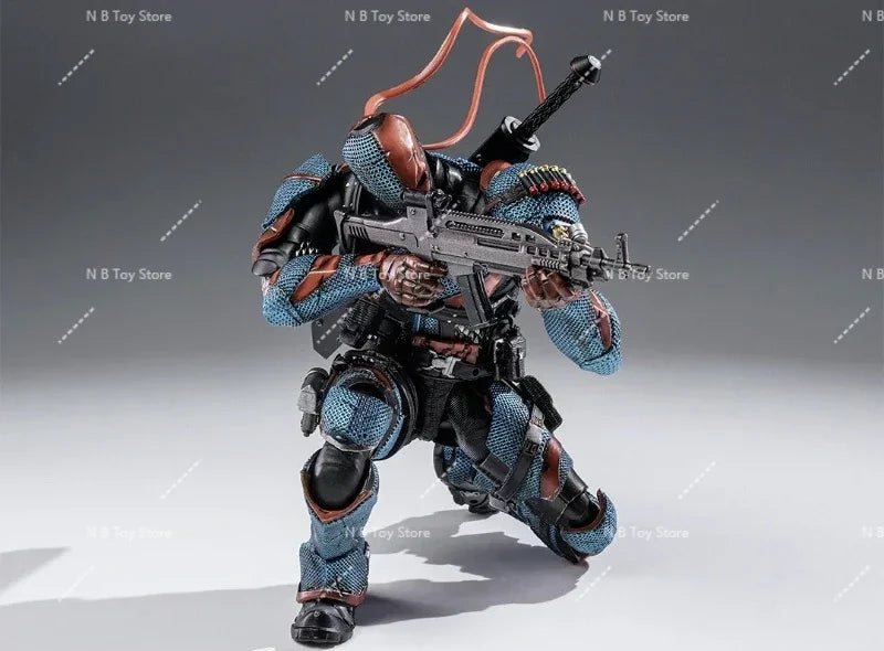 LPZZ ROUNO CUEURE DC002 1/12 Deathstroke Arkham Knight Finished Module Movable Batman Collectible Model Action Anime Figure Toy