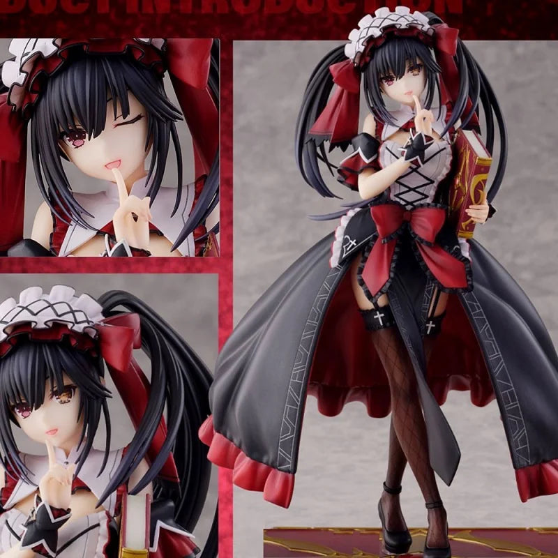 Date a Live Kurumi Tokisaki Anime Figure 'Nibelcole' Gothic Lolita Spirit Collector Statue for Desktop Display Gift in Stock