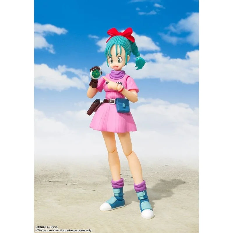 Bandai S.H.Figuarts Dragon Ball Model Kit Genuine SHF Bulma Adventure Begins Anime Action Figure for Kids Toys Christmas Gifts