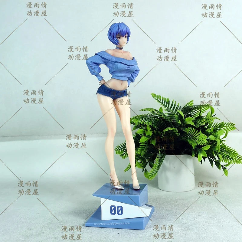 Ayanami Rei Figure Sexy Girls Figure Figurine Anime Periphery Model Statue Doll Collection Desk Decoration Toys Christmas Gifts