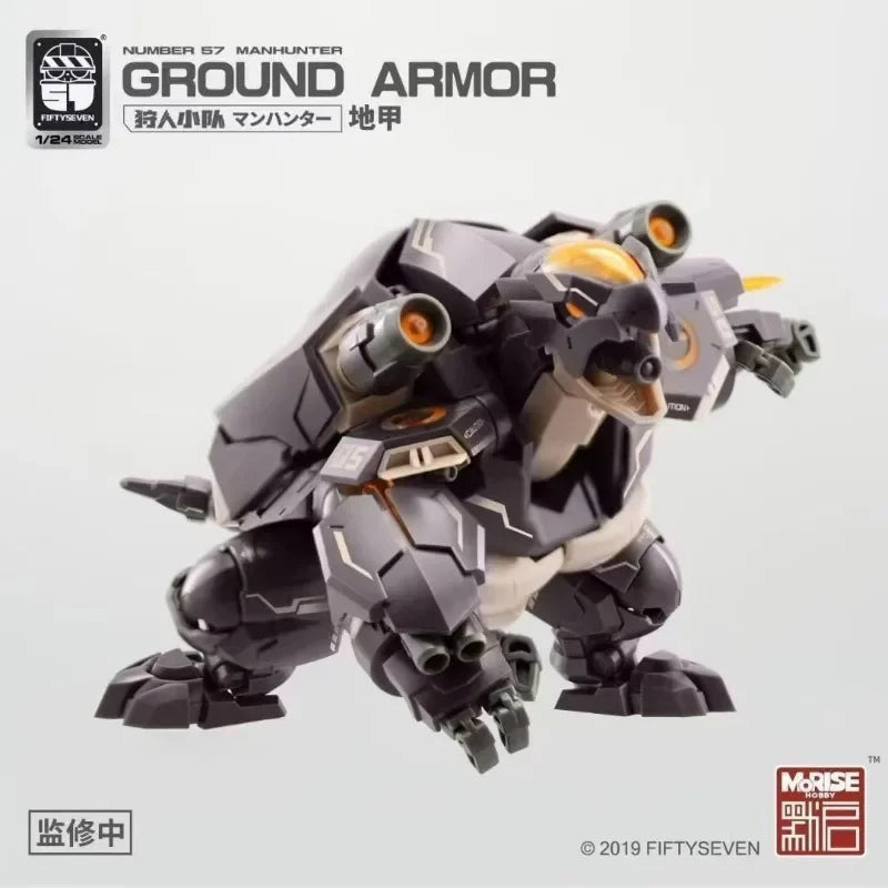 NEW KEMO FIFTYSEVEN Manhunter GROUND ARMOR NO.57 1:24 3-Pack Turtle Armord Puppet Squad Anime Action Figure Set SHARK Toy Gift