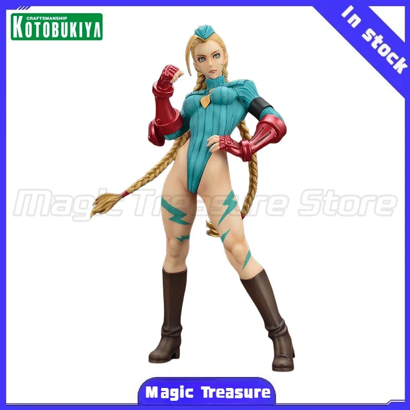 【MT】Original KOTOBUKIYA Street Fighter X Bishoujo BISHOUJO Street Fighter Zero Cammy White 1/7 Scale Figure Toy Collectible