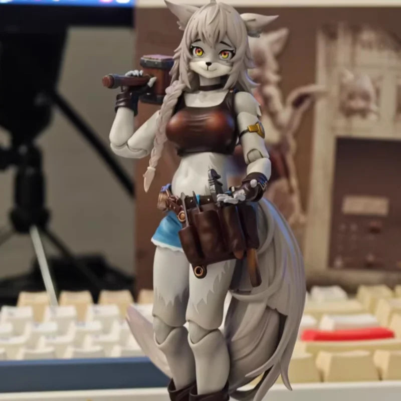 In Stock Adventure Squad Fox Girl Action Figure Repairman Style 1/12 Mobile Finished Figure Model Customized Gifts