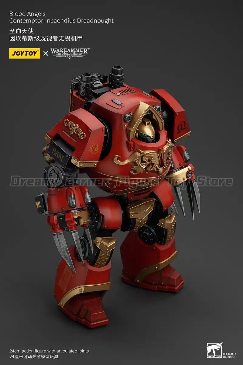 【In Stock】JOYTOY Warhammer 40K Blood Angels Contemptor-Incaendius Dreadnought 1/18 Action Figure with Articulated Joints