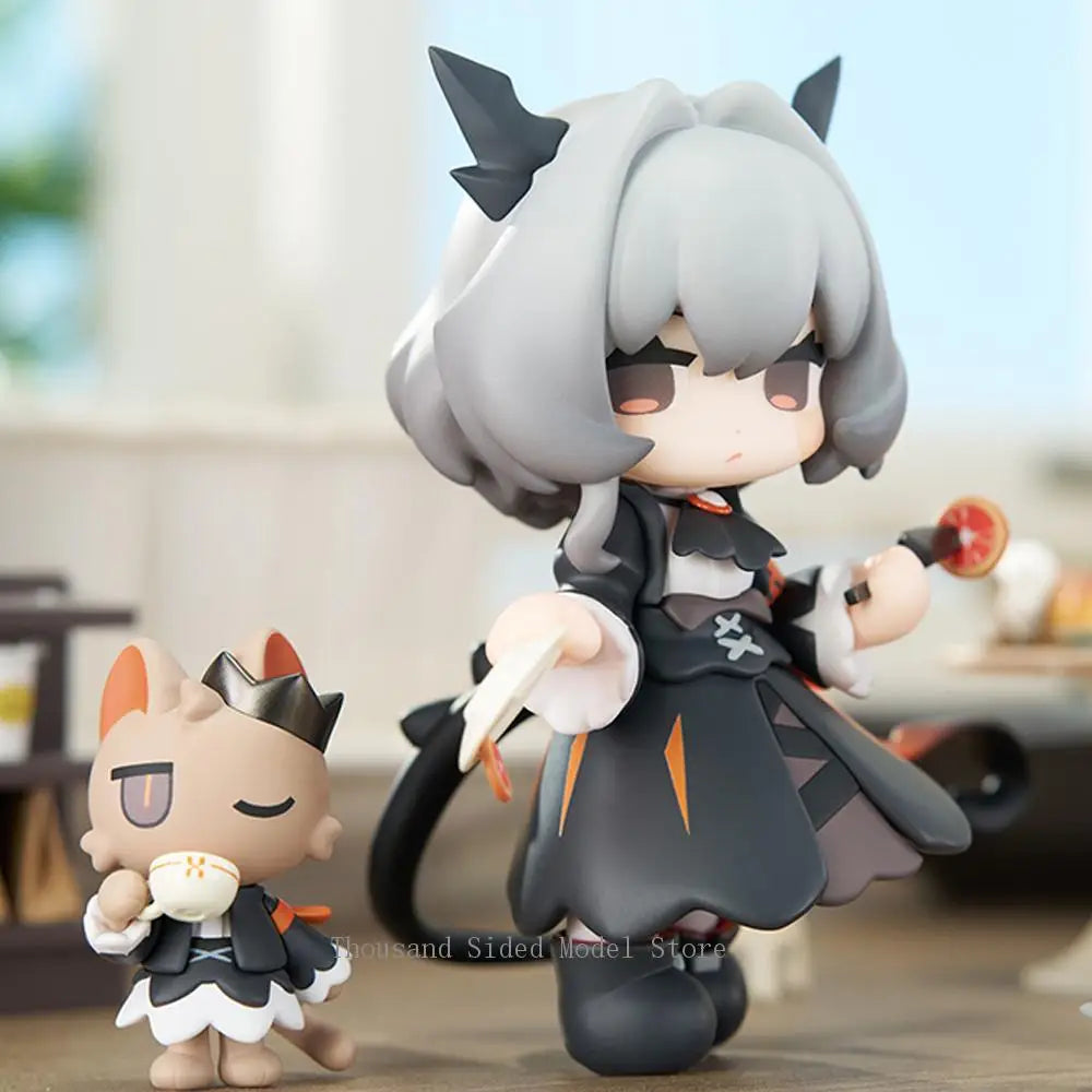 Original APEX-TOYS Have Some Dessert Q Version Series  Arknights Anime Figure Chen Talulah Arutorias Action Model 10CM Gift