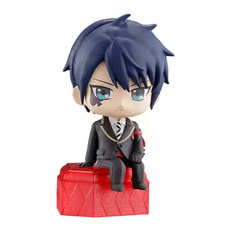 BANDAI Anime Twisted Wonderland Q Version Grim Crowley Riddle Rosehearts Gifts or Collection Genuine Action Figure Model Toys