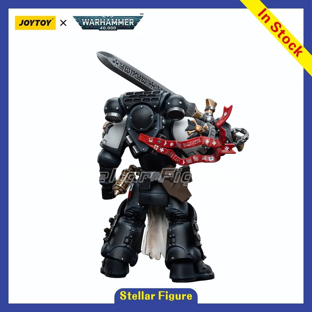 【SF】JOYTOY 1/18 Action Figure Black Templars Emperor's Champion 'Bayard's Revenge Model Toys Gifts Collection Ornaments