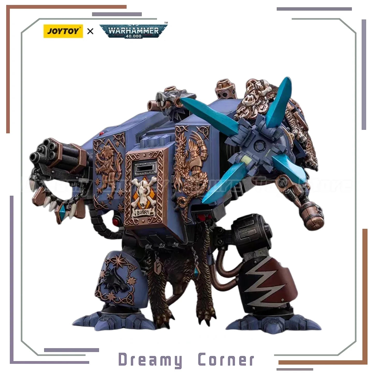 【In Stock】JOYTOY Warhammer 40K Space Wolves Bjorn The Fell-Handed 1/18 Action Fiquere