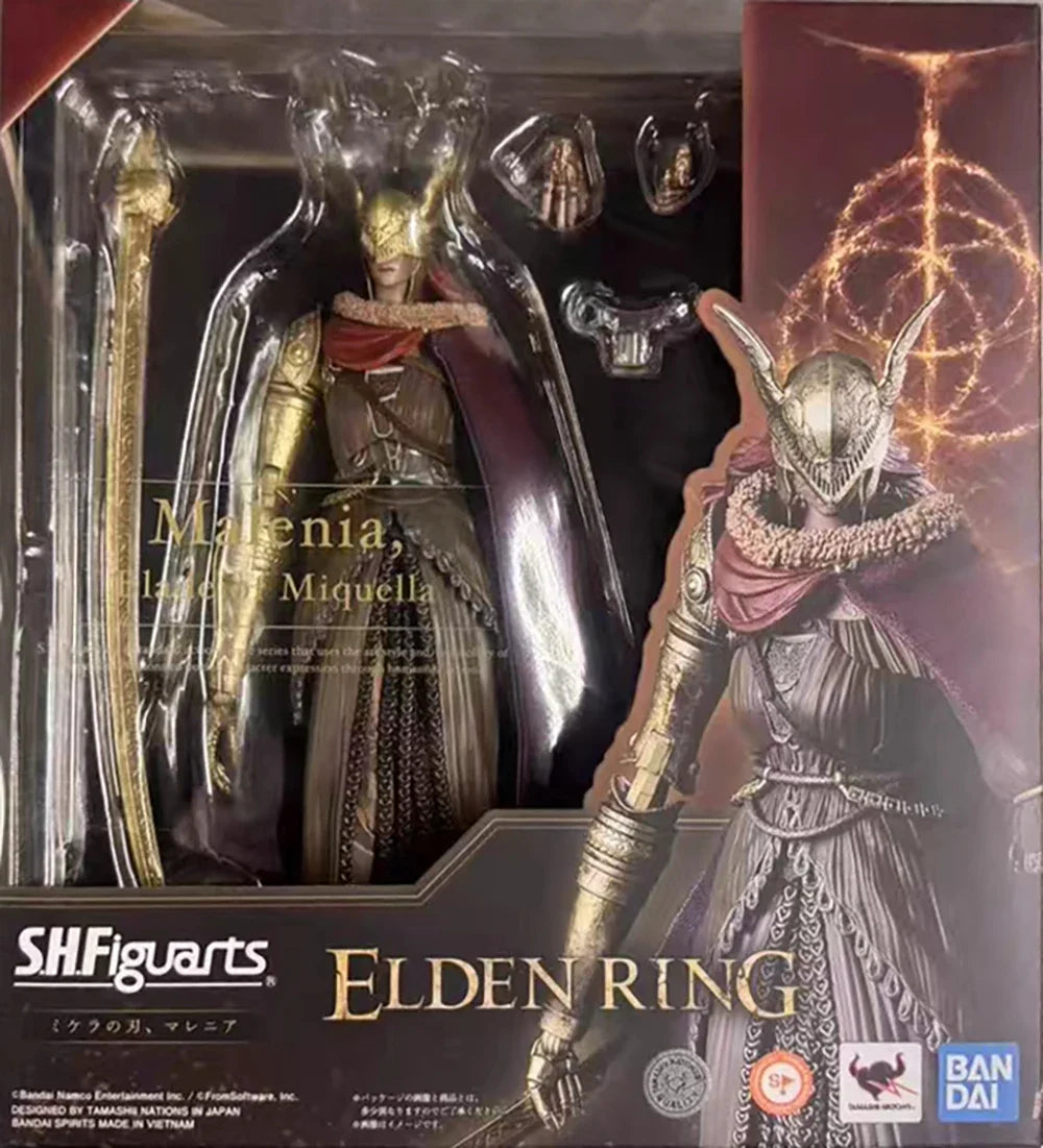 In stock Bandai   ELDEN RING S.H.Figuarts Michela Blade, Malenia CM PVC Figure Highly Detailed Collectible Model Toy Gift
