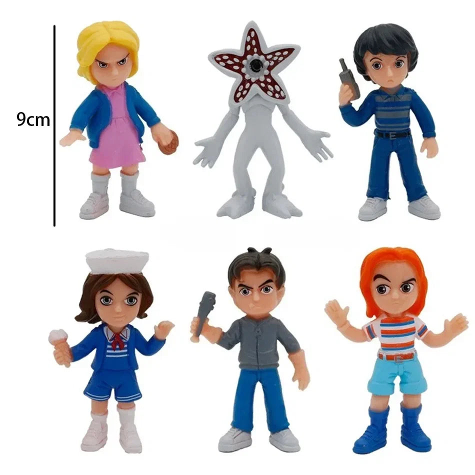 New 6pcs/set Something strange Figure Toy Will Byers Eleven Dolls Action Figure Cake Collect Decoration Christmas Gift