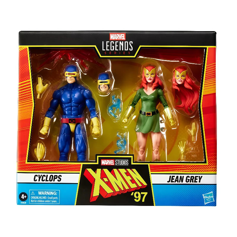 In Stock Hasbro Marvel Legends X-Men 97 Cyclops and Jean Grey 6 Inches Action Figure Model Collect Hobbies Toys Holiday Gift