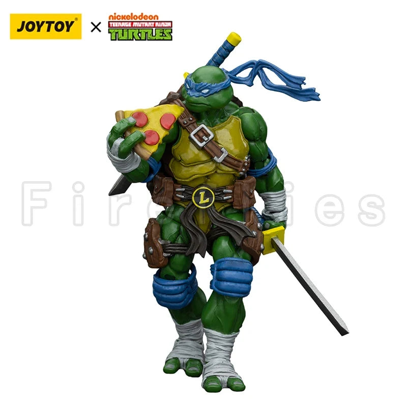 1/18 JOYTOY Action Figure Turtles Michelangelo Donatello Leonardo Raphael Re-issue Version Anime