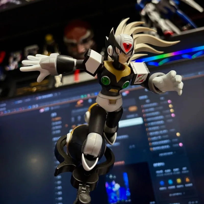 Genuine Kotobukiya Rockman Black Zero Anime Action Figure Pvc 1/12 Genuine Collectible Model Assembly Ornaments Gifts in stock